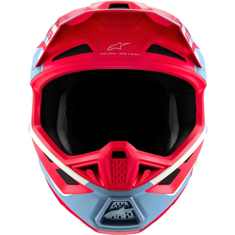Alpinestars Supertech S-M7 Limited Edition Beast Coast Motocross-Helm, grau-schwarz-orange