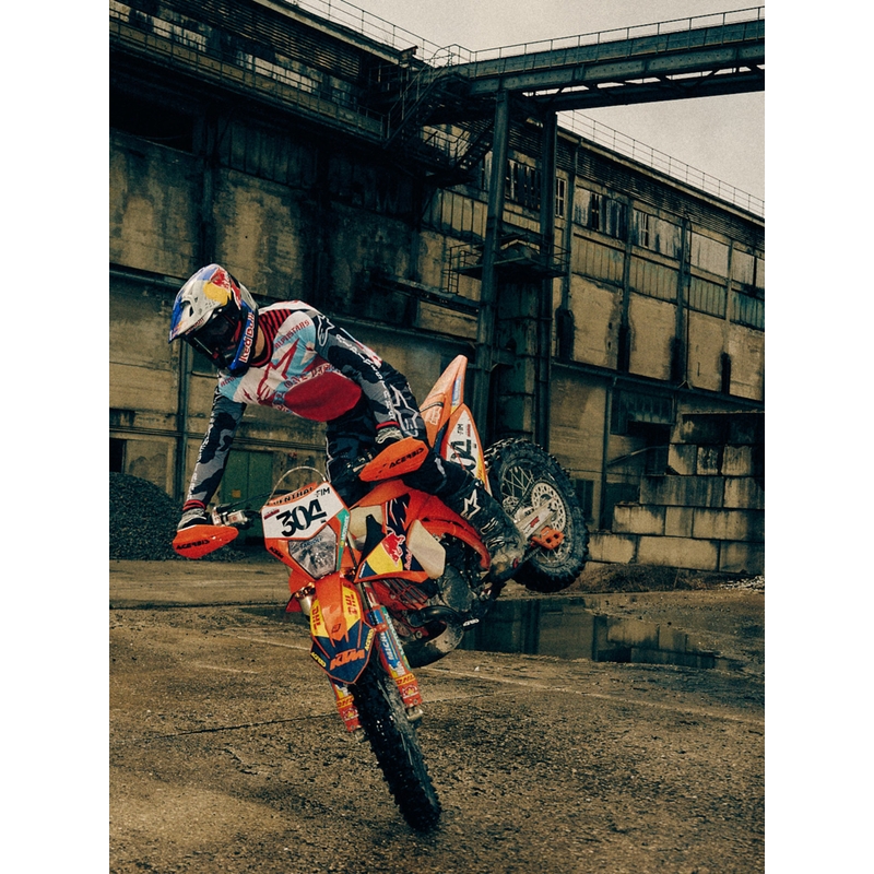 Alpinestars Supertech S-M7 Limited Edition Beast Coast Motocross-Helm, grau-schwarz-orange