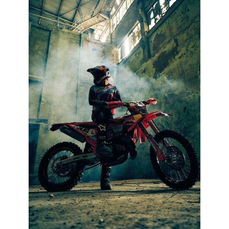 Alpinestars Supertech S-M7 Limited Edition Beast Coast Motocross-Helm, grau-schwarz-orange