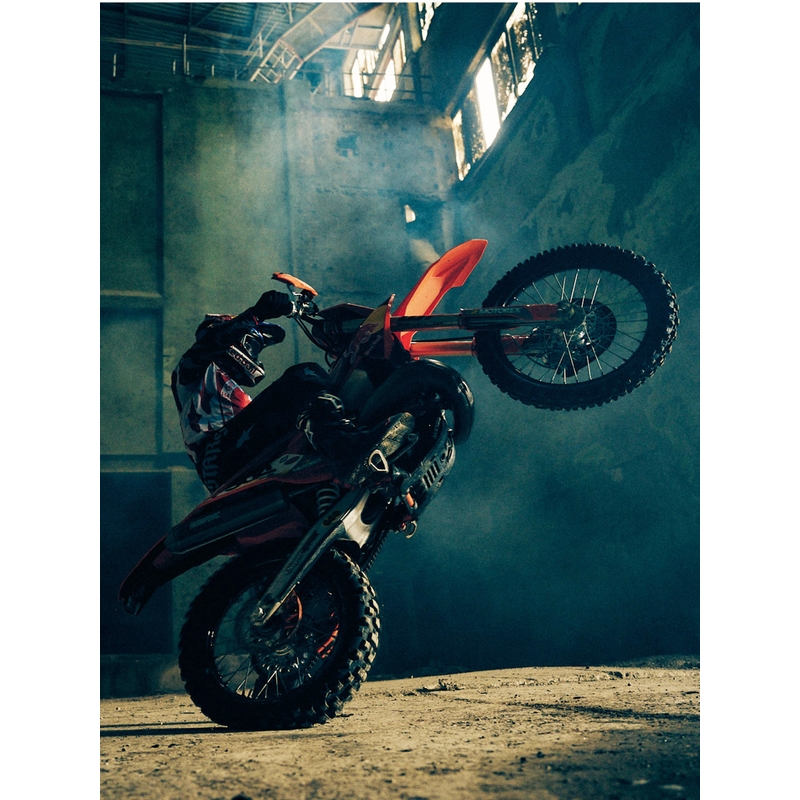 Alpinestars Supertech S-M7 Limited Edition Beast Coast Motocross-Helm, grau-schwarz-orange