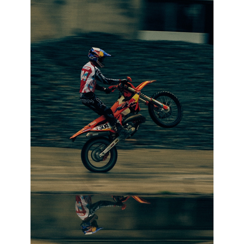 Alpinestars Supertech S-M7 Limited Edition Beast Coast Motocross-Helm, grau-schwarz-orange