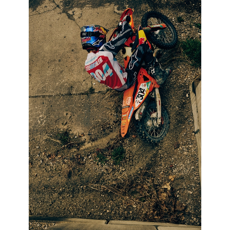 Alpinestars Supertech S-M7 Limited Edition Beast Coast Motocross-Helm, grau-schwarz-orange