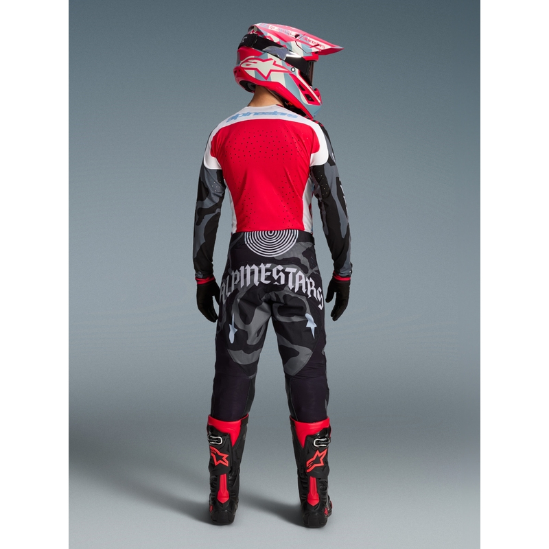 Alpinestars Techstar Beast Coast Motocross-Trikot in limitierter Auflage, grau-schwarz-orange