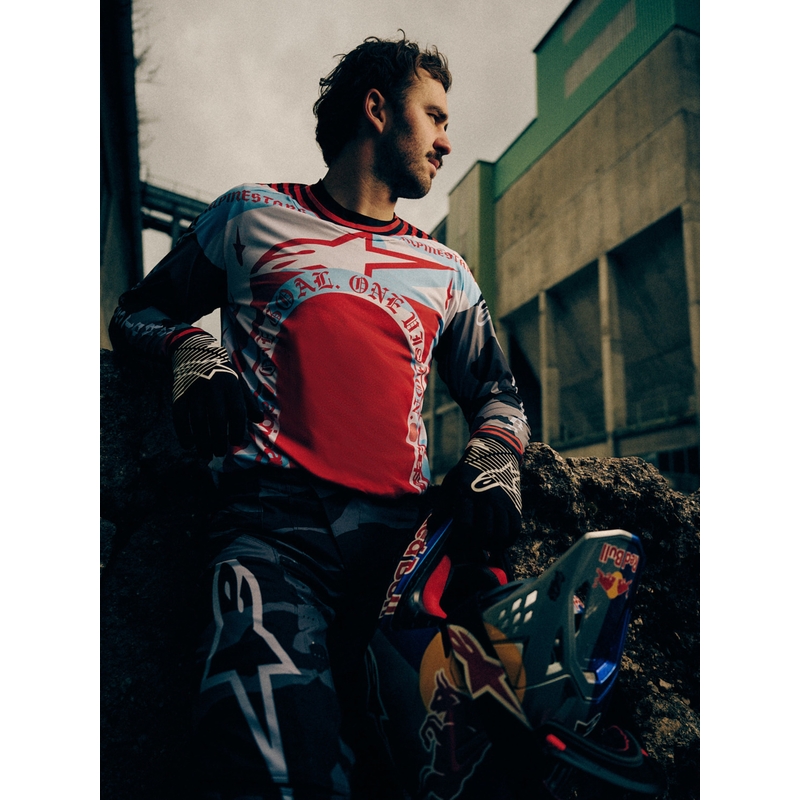 Alpinestars Techstar Beast Coast Motocross-Trikot in limitierter Auflage, grau-schwarz-orange
