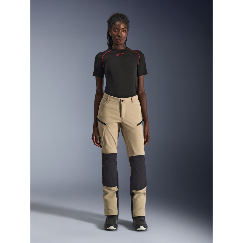 Alpinestars Stella Explore AST Damen-Motorradhose, hellbraun-schwarz