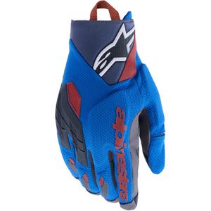 Alpinestars Durack Motorradhandschuhe blau-dunkelgrau-orange