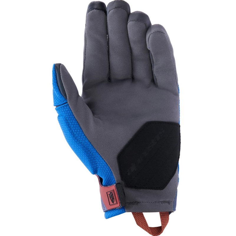 Alpinestars Durack Motorradhandschuhe blau-dunkelgrau-orange