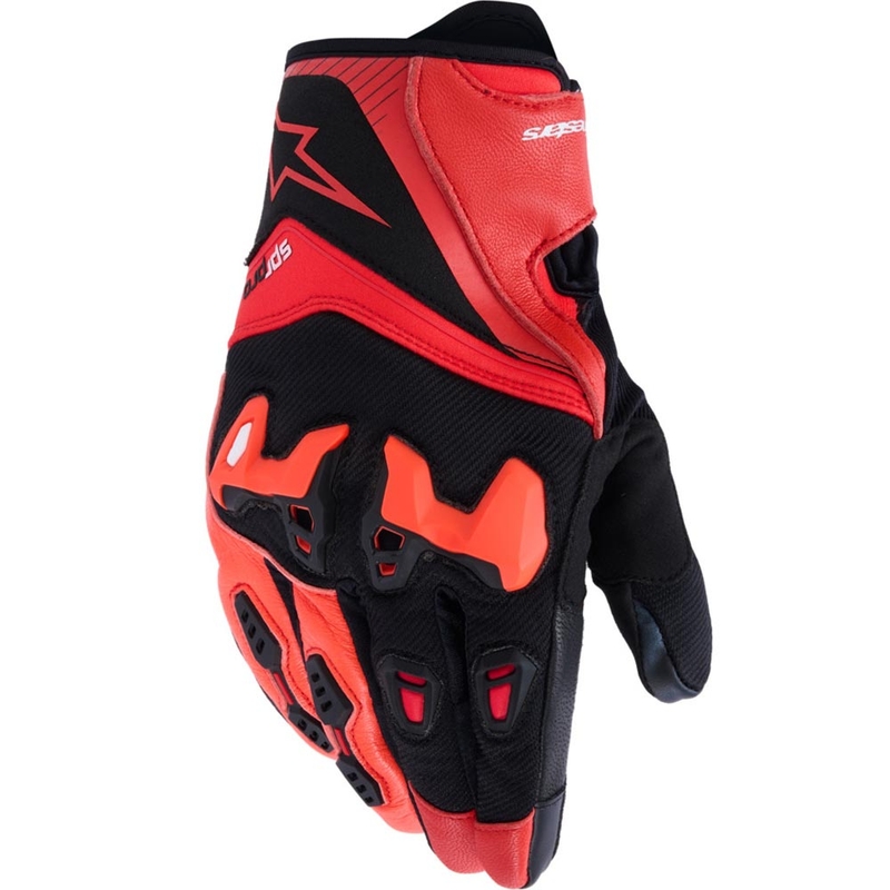 Alpinestars SP-R PRO Motorradhandschuhe rot-fluoreszierend rot-schwarz