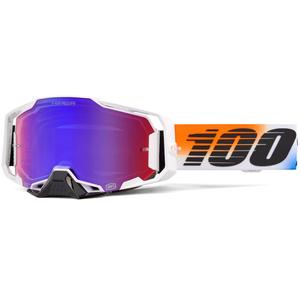 Motocross-Brille 100% ARMEGA HIPER UNITED mit rot-blauer HIPER-Linse