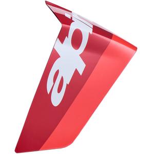 Aerodynamischer Spoiler für Motorradhelme Alpinestars Supertech R10 Arius Rennprofil, fluoreszierend rot-rot-weiß