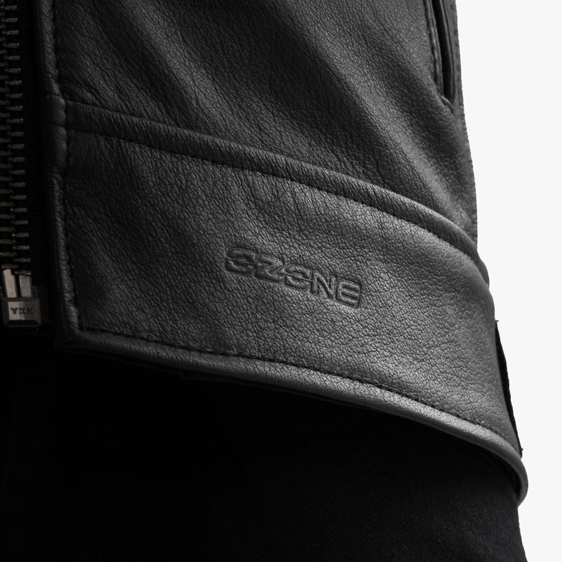 Ozone Colt Leder-Motorradjacke schwarz