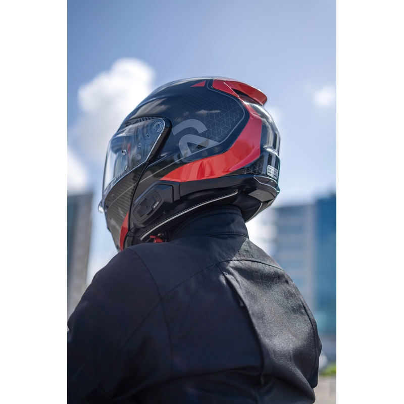 Cardo HJC Packtalk Motorrad-Intercom schwarz