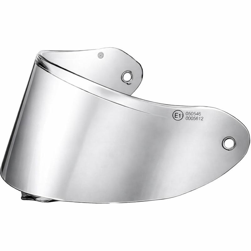 Visier für Motorradhelme ZED XD1 mit Vorbereitung für FogCity-Folie, verspiegelt silber