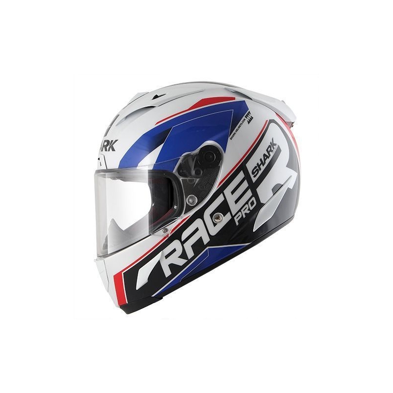 Integralhelm SHARK RACE R-PRO Sauer weiß-blau-rot