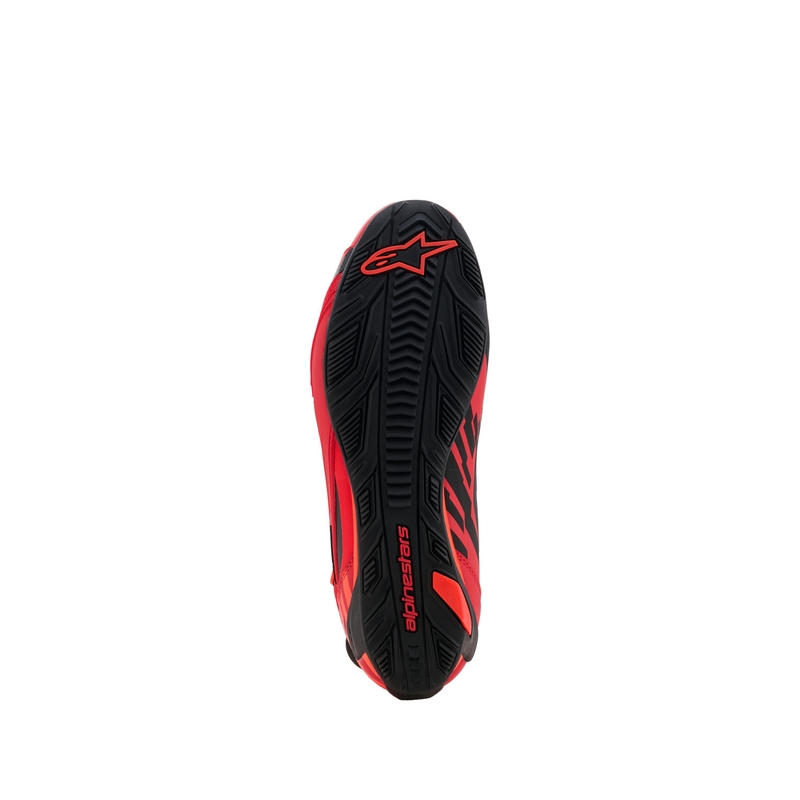 Alpinestars Faster-4 MM93 Motorradstiefel, Fluo-Kollektion, Rot-Rot-Schwarz