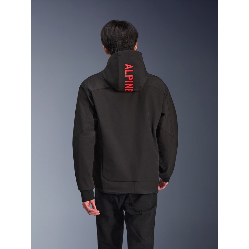 Alpinestars RADIUM TECH HOODIE Motorrad-Sweatshirt schwarz-rot
