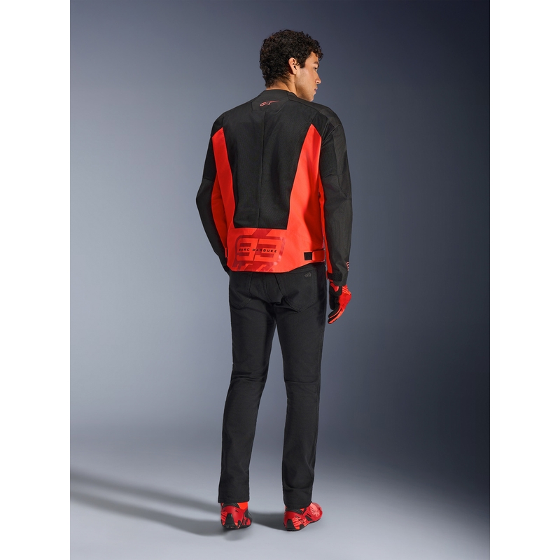 Alpinestars C-1 AIR MM93 Motorradjacke, Fluo-Kollektion, Rot-Rot-Schwarz