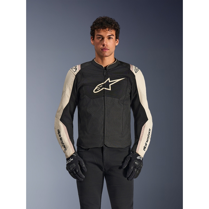 Alpinestars T-SPS Air V2 Motorradjacke schwarz-sand