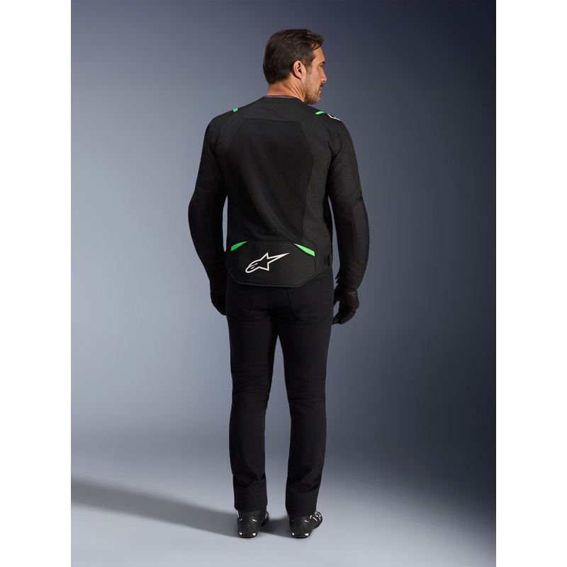Alpinestars T-SPS Air V2 Motorradjacke schwarz-fluoreszierend grün