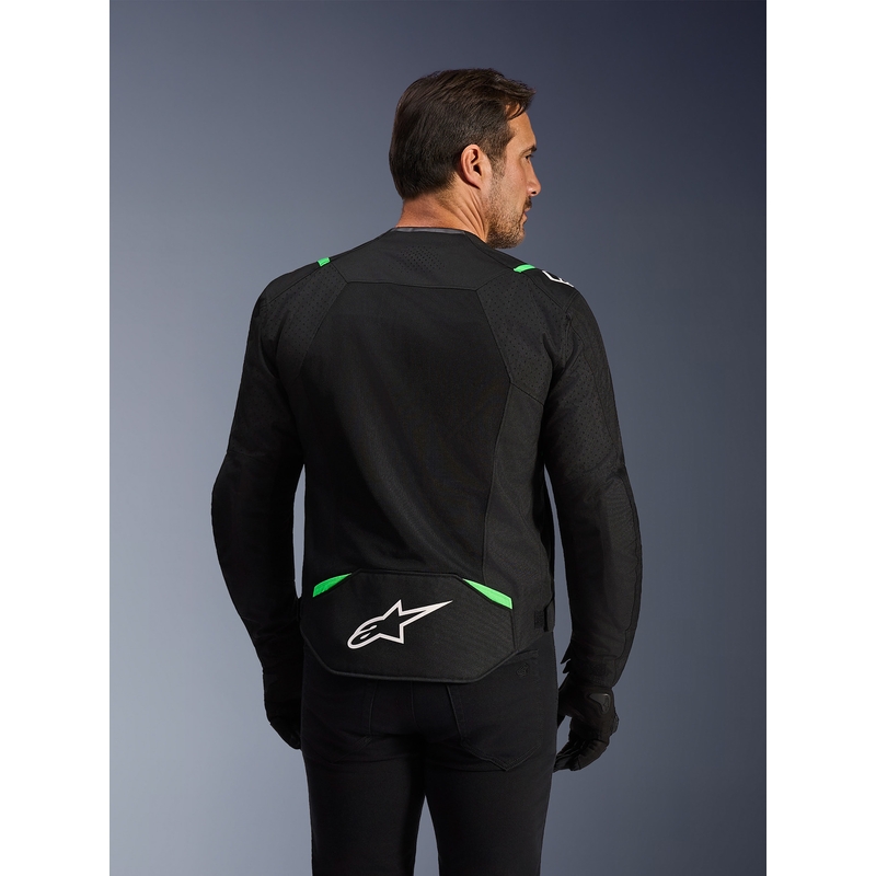 Alpinestars T-SPS Air V2 Motorradjacke schwarz-fluoreszierend grün
