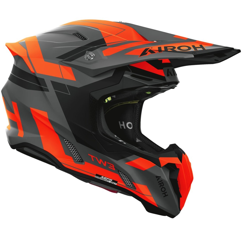 Airoh Twist 3 Dynasty Motocross-Helm, matt fluororange - II. Qualität