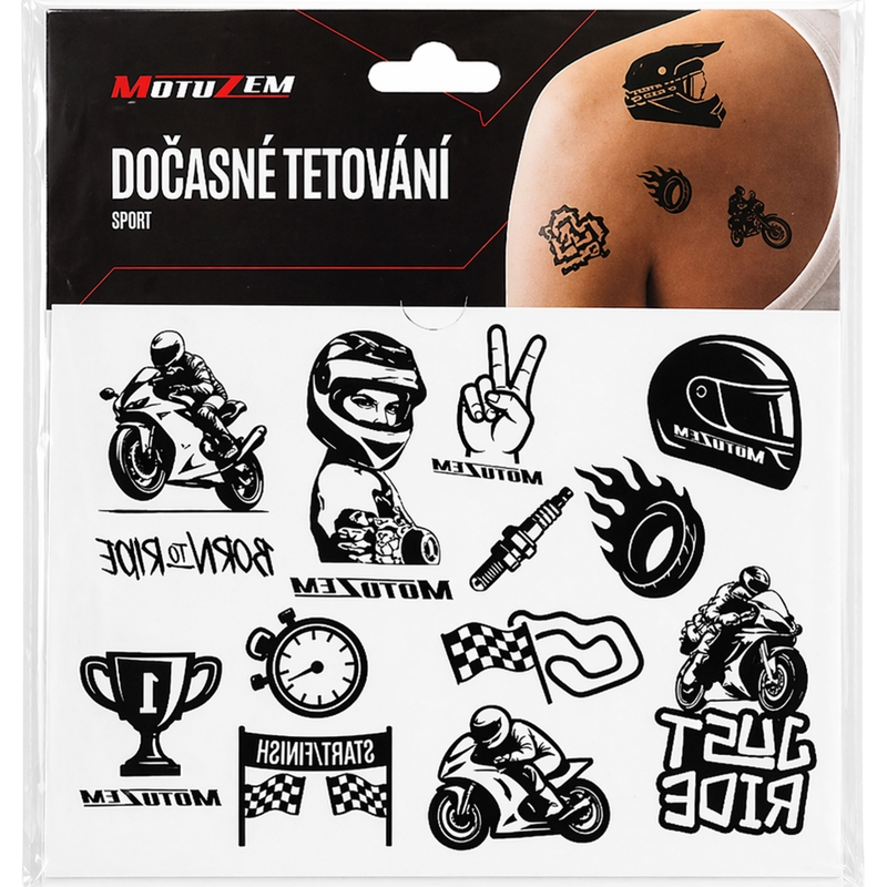 Temporäres Tattoo MotoZem Sport