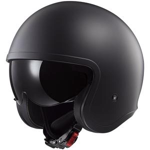 Offener Motorradhelm LS2 OF599 Spitfire II, einfarbig matt schwarz - II. Qualität
