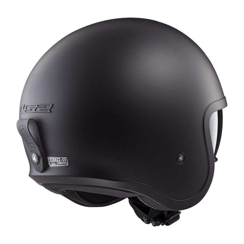 Offener Motorradhelm LS2 OF599 Spitfire II, einfarbig matt schwarz - II. Qualität