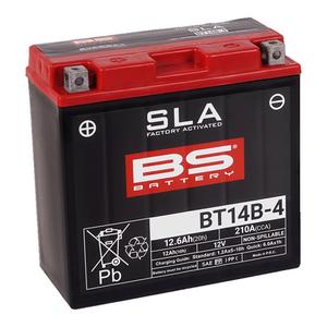 Werkaktivierte Motorradbatterie BS-BATTERY BT14B-4 (YT14B-4) SLA - II. Qualität