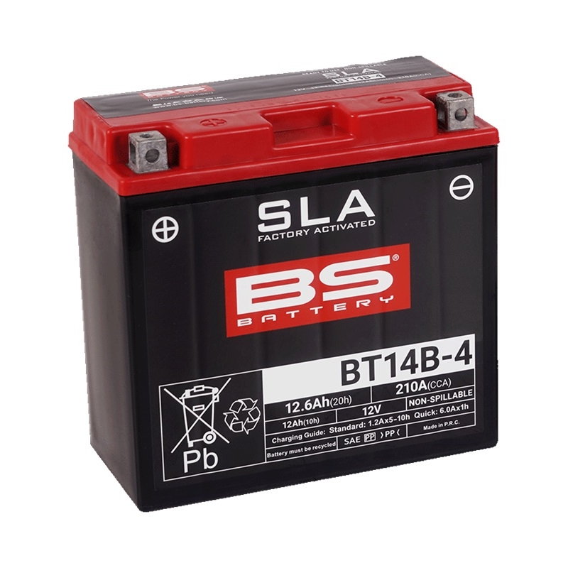 Werkseitig aktivierte Motorradbatterie BS-BATTERY SLA - II. Qualität