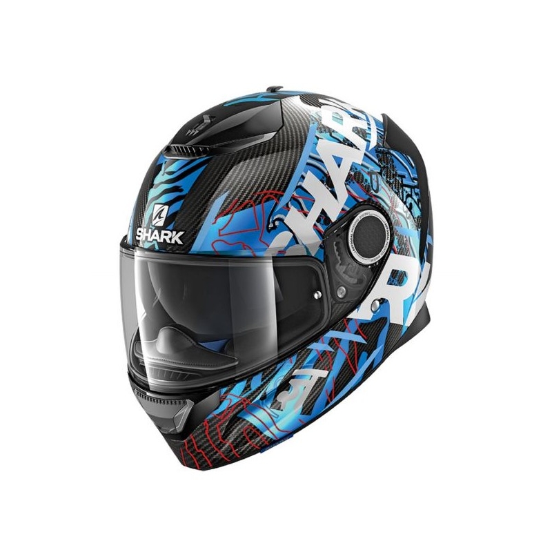 Integralhelm SHARK SPARTAN CARBON Daksha schwarz-weiß-blau