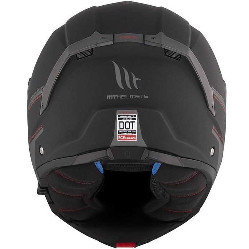 Klappbarer Motorradhelm MT ATOM 2 SV SOLID A1 schwarz matt - II. Qualität
