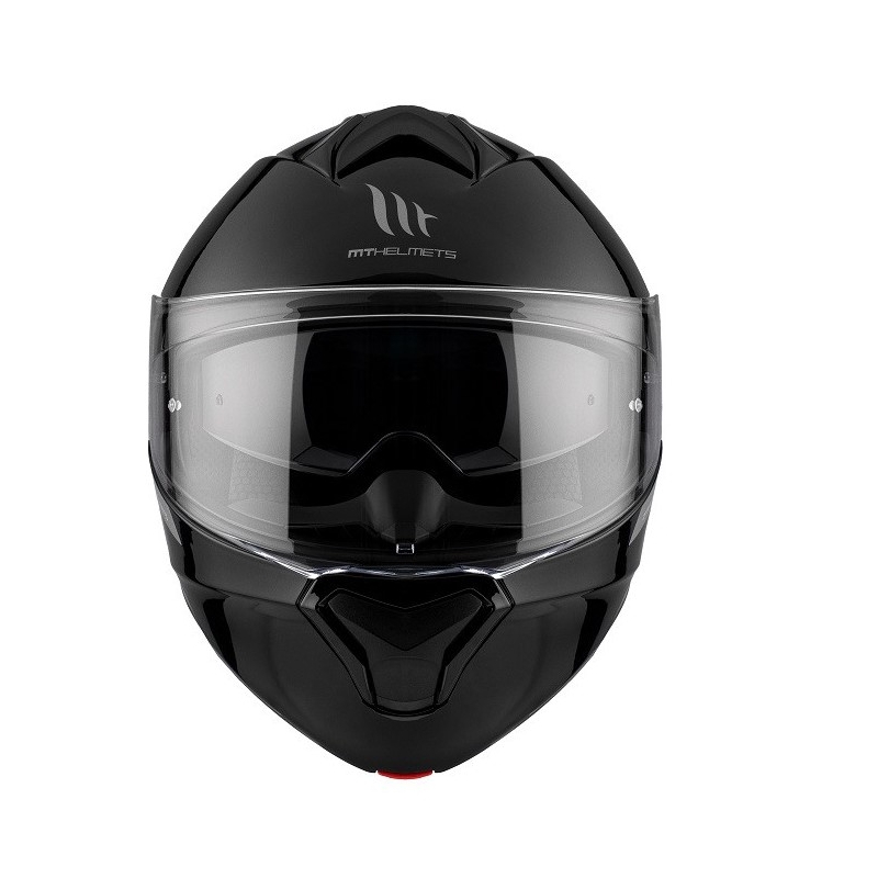 Klappbarer Motorradhelm MT Genesis SV Solid A1, glänzend schwarz, 2 - II. Qualität