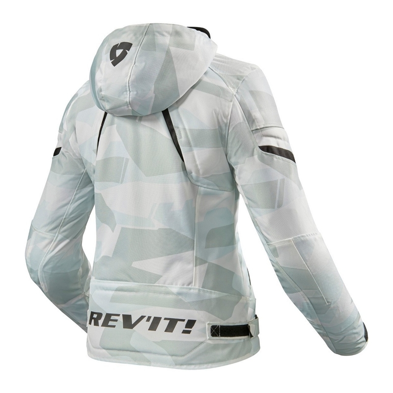 Revit Flare 2 Damen-Motorradjacke grau-weiß - II. Qualität