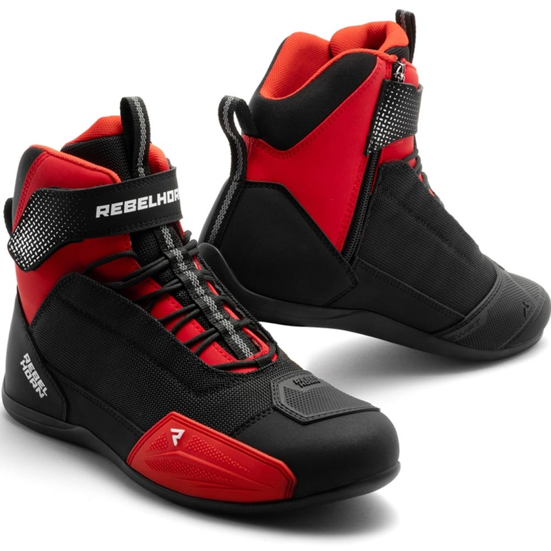 Rebelhorn Swift Motorradstiefel schwarz-rot - 2. Wahl - II. Qualität