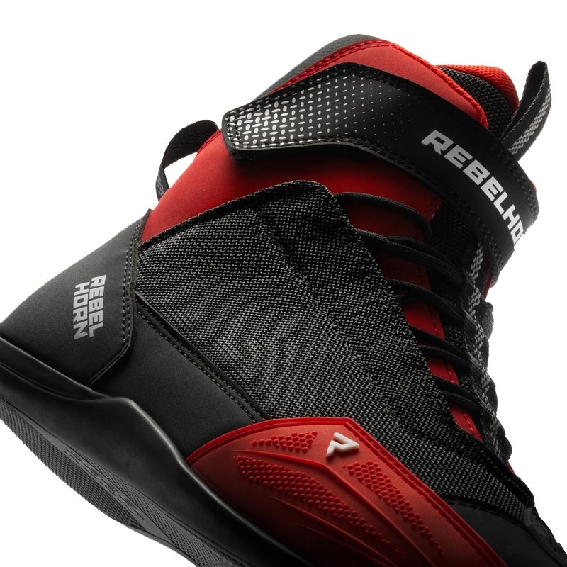 Rebelhorn Swift Motorradstiefel schwarz-rot - 2. Wahl - II. Qualität