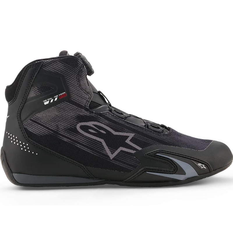 Alpinestars Celer Motorradstiefel mit Belüftung, Schwarz-Dunkelgrau