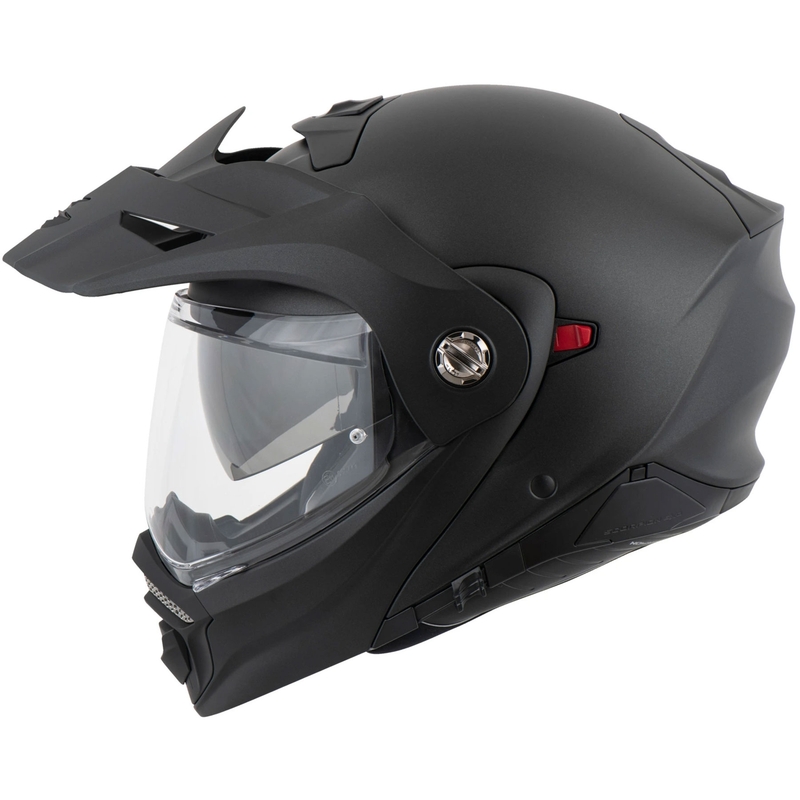 Motorradhelm SCORPION ADX-2, einfarbig perlmuttschwarz matt