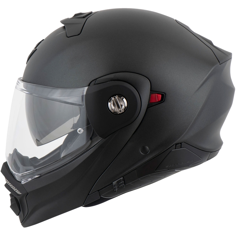 Motorradhelm SCORPION ADX-2, einfarbig perlmuttschwarz matt