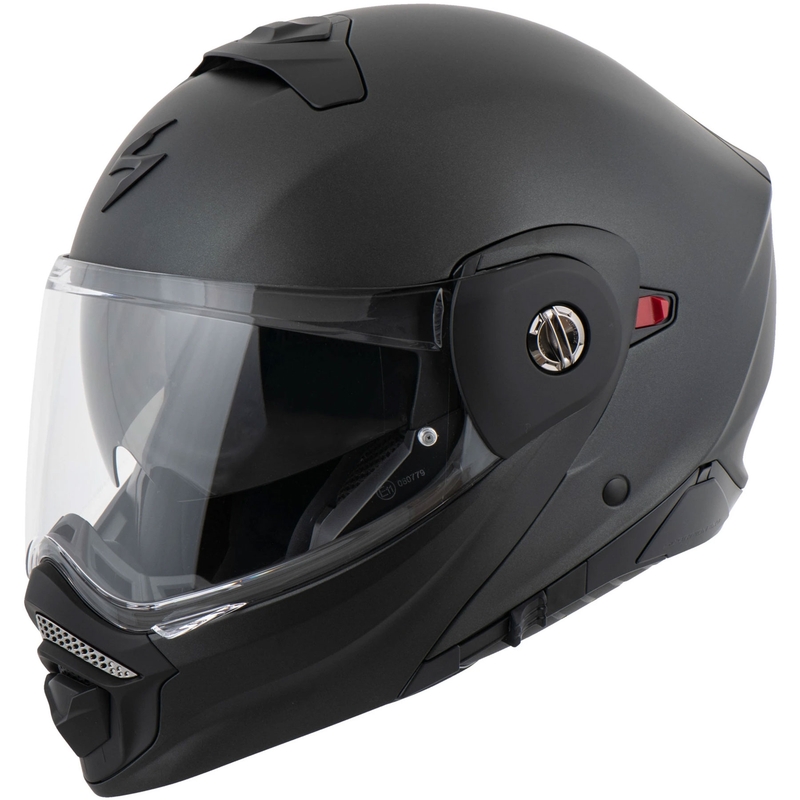 Motorradhelm SCORPION ADX-2, einfarbig perlmuttschwarz matt