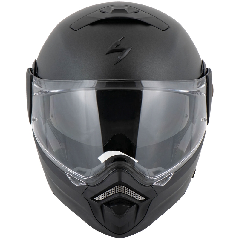 Motorradhelm SCORPION ADX-2, einfarbig perlmuttschwarz matt