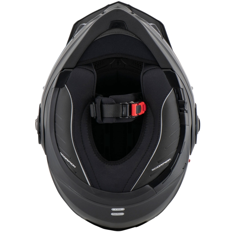 Motorradhelm SCORPION ADX-2, einfarbig perlmuttschwarz matt