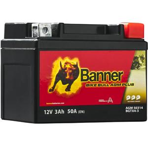 AGM-Batterie Banner Bike Bull AGM PLUS AGM PLUS 503 14 / BGTX4-3 - GTX4-3