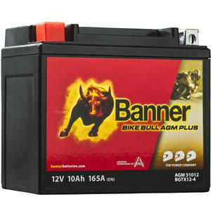 AGM-Batterie Banner Bike Bull AGM PLUS AGM PLUS 510 12 / BGTX12-4 - GTX12-4