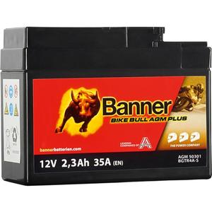 AGM-Batterie Banner Bike Bull AGM PLUS AGM PLUS 503 01 / BGTR4A-S - GTR4A-S