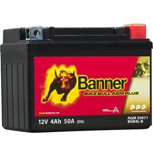 AGM-Batterie Banner Bike Bull AGM PLUS 504 11 / BGB4L-B - GB4L-B