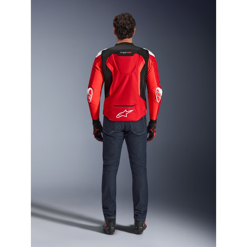 Alpinestars T-GP Air Motorradjacke rot-fluoreszierend rot-weiß-schwarz