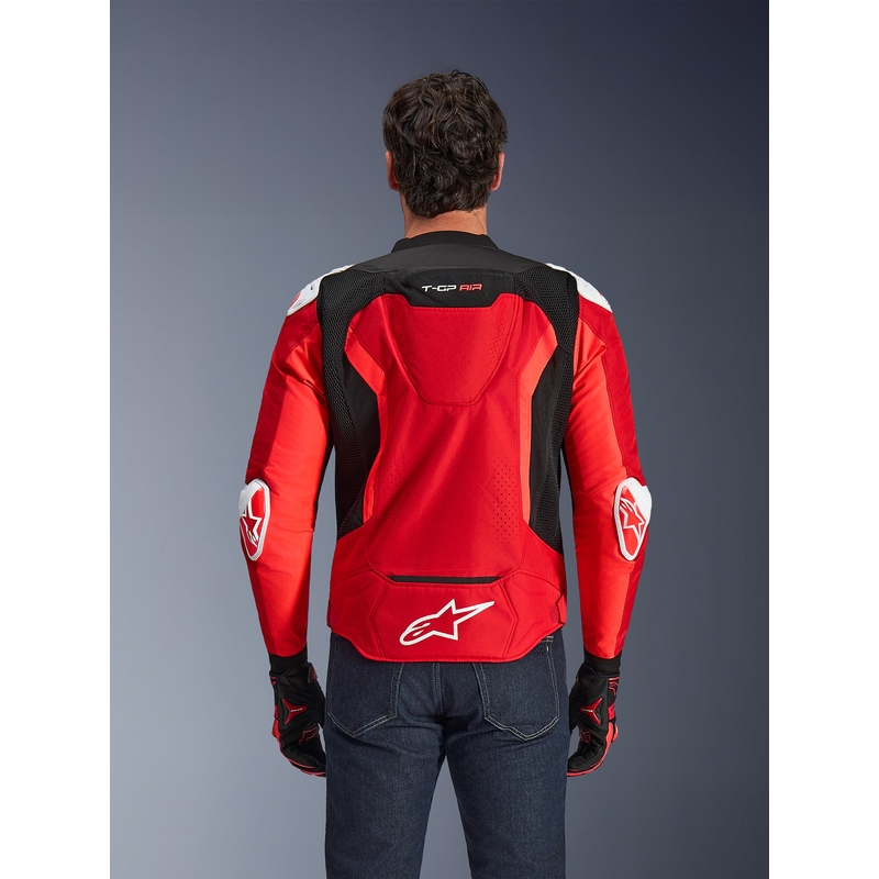 Alpinestars T-GP Air Motorradjacke rot-fluoreszierend rot-weiß-schwarz