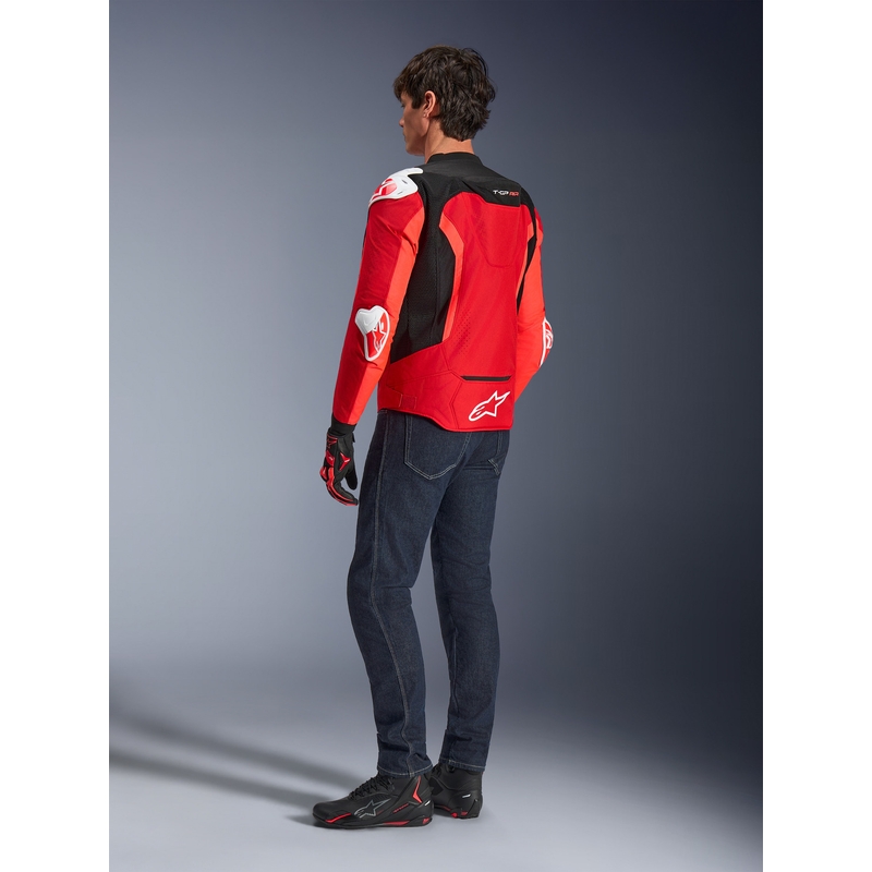 Alpinestars T-GP Air Motorradjacke rot-fluoreszierend rot-weiß-schwarz