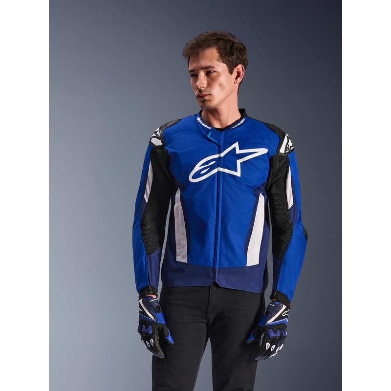 Alpinestars T-GP Air Motorradjacke blau-weiß-schwarz